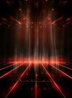 Ai Generative Backdrop Red Spotlights For Flyers, Banner and Backgrounds realistic image ultra hd high design photo