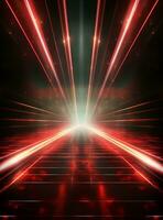 Ai Generative Backdrop Red Spotlights For Flyers, Banner and Backgrounds realistic image ultra hd high design photo