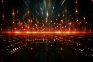 Ai Generaitve Backdrop With Illumination Of Red Spotlights For Flyers realistic image ultra hd high design photo