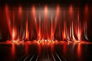 Ai Generaitve Backdrop With Illumination Of Red Spotlights For Flyers realistic image ultra hd high design photo