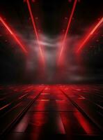Ai Generative Backdrop Red Spotlights For Flyers, Banner and Backgrounds realistic image ultra hd high design photo