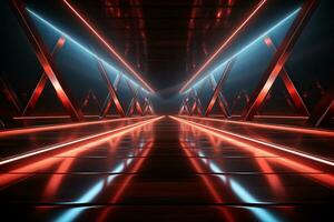 Ai Generaitve Backdrop With Illumination Of Red Spotlights For Flyers realistic image ultra hd high design photo