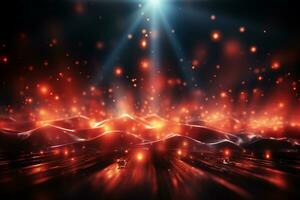 Ai Generaitve Backdrop With Illumination Of Red Spotlights For Flyers realistic image ultra hd high design photo