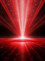 Ai Generative Backdrop Red Spotlights For Flyers, Banner and Backgrounds realistic image ultra hd high design photo