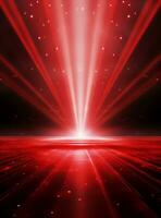 Ai Generative Backdrop Red Spotlights For Flyers, Banner and Backgrounds realistic image ultra hd high design photo