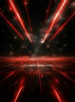 Ai Generative Backdrop Red Spotlights For Flyers, Banner and Backgrounds realistic image ultra hd high design photo