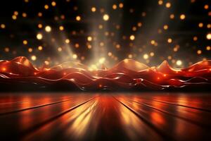 Ai Generaitve Backdrop With Illumination Of Red Spotlights For Flyers realistic image ultra hd high design photo