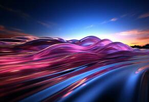 Ai Generated Neon illuminated futuristic backdrop realistic image, ultra hd, high design very detailed photo
