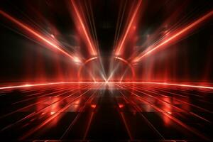 Ai Generaitve Backdrop With Illumination Of Red Spotlights For Flyers realistic image ultra hd high design photo