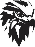 depredador halcón un negro vector logo para el negrita y atrevido negro halcón depredador logo un vector logo para el élite