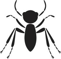 Sleek Black Vector Ant Icon Logo A Modern Masterpiece Elegant Ant Emblem Black Vector Logo Design