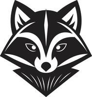 Graceful Raccoon Vector Design Raccoon Silhouette Minimalistic Symbol