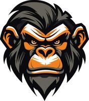 Baboon Dynasty Profile Baboon Tribe Badge vector