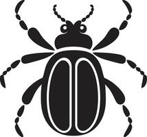 escarabajo Saco de brazos real perfil vector