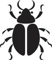 Black Beetle Heraldry Hive Kingdom Insignia vector
