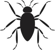 Iconic Aphid Silhouette Black Vector Logo Excellence Minimalistic Majesty Black Aphid Vector Design Defined