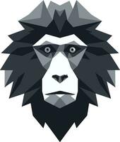 Baboon Tribe Symbol Baboon Monogram Design vector