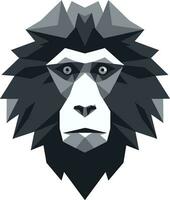 Baboon Tribe Symbol Baboon Monogram Design vector