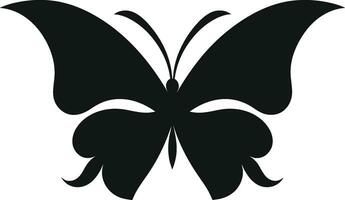 Artistic Freedom Noir Butterfly Design Elegant Flight in Black Butterfly Icon vector