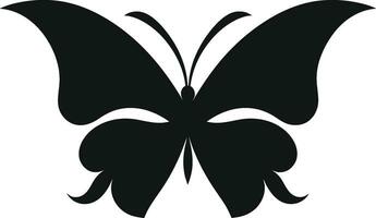 artístico libertad noir mariposa diseño elegante vuelo en negro mariposa icono vector