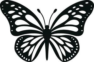 Sculpted Elegance in Motion Black Vector Butterfly Black Butterfly Icon A Mark of Intricacy