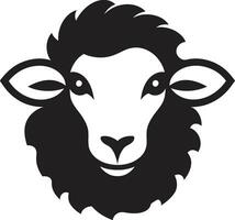 Elegant Sheep Icon Inky Ovine Opulence Dark Delight Flock Graphic Excellence vector