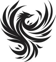 Cosmic Phoenix Vector Art Phoenix Rising in Shadows