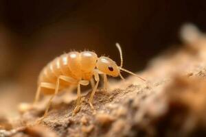 macro de cerca termita insecto. generar ai foto