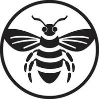 Tribal Bee King Beehive Coat of Arms vector