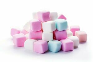 Colorful marshmallow. Generate Ai photo