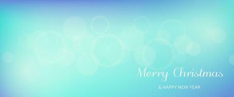 Bokeh background with New Year inscription vector