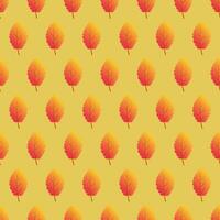 Autumn seamless background with colorful leaves. Design for fall season posters, wrapping papers and holidays decorations. Vector illustration