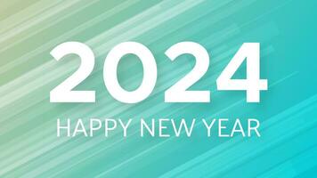 2024 Happy New Year on colorful background vector