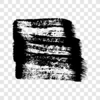 Black grunge brush stroke vector