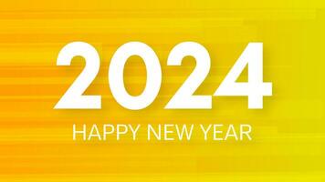 2024 Happy New Year on colorful background vector