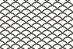 Japanese Vintage Seamless Wave Pattern On A White Background. Vector Illustration. Horizontally And Vertically Repeatable.