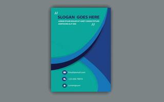Print Modern business social media post design template vector