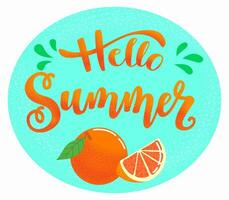 summer composition with fruit. vector image