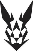 Intricate Bunny Badge Design Stylish Rabbit Icon of Distinction vector