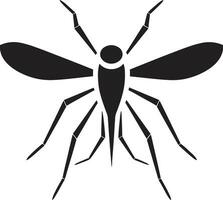 Abstract Mosquito Insignia Elegant Mosquito Icon vector