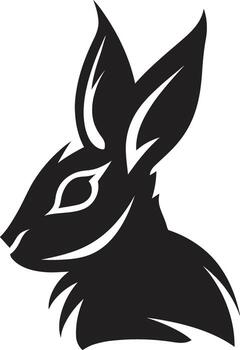 Abstract Rabbit Vector Insignia Sleek Rabbit Symbolic Crest