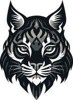 Bobcat Wild Predator Animal Vector Design A Feral Cat with a Wild Spirit Bobcat Vector Design A Wild Predator Animal in a Vector Design Format