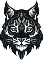 Bobcat Wild Predator Animal Vector Design A Feral Cat with a Wild Spirit Bobcat Vector Design A Wild Predator Animal in a Vector Design Format