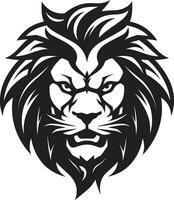 Elegance in Action The Black Lion Vector Logo Pouncing Majesty A Lion Logo in Vector