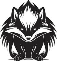 Iconic Skunk Majesty Wild Emblem Aromatic Artistry Sculpted Scented Skunk vector