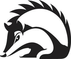 Minimalist Excellence Black Anteater Vector Icon Black Vector Anteater Logo Simple and Powerful