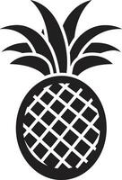 Whimsical Tropical Icon Concept Pineapple Under the Stars vector