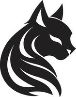 Panthers Prowl Minimalistic Charm Abstract Elegance of a Cat vector