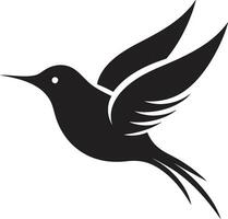 Crows Monochrome Majesty Herons Flight Icon vector