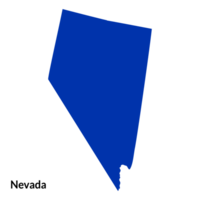 Nevada Zustand Karte. Karte von Nevada. USA Karte png